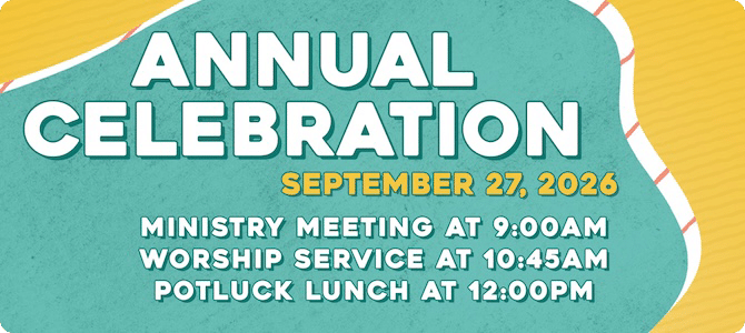 Annual Celebration this Sunday - read this week's Bridges Updates newsletter